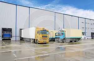 Truck in warehouse - Cargo Transport