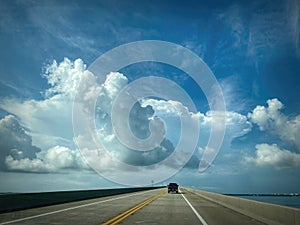 West Florida Panhandle Bridge and Clouds. photo