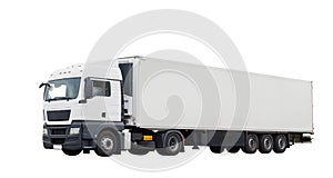 Truck on a white background isolate