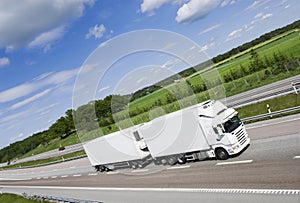 truck, white and clean