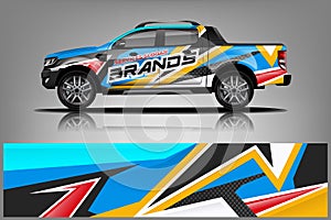 Truck wrap design. Wrap,decal design for company. Vector format - Vector