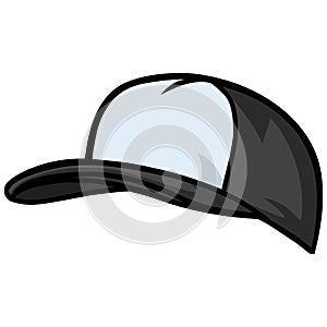 Trucker Hat Snapback Baseball Cap Illustration Vector Icon