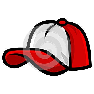 Trucker Hat Snapback Baseball Cap Vector Illustration