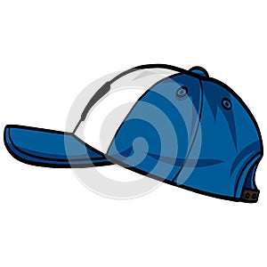 Trucker Hat Snapback Baseball Cap Vector Illustration
