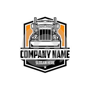 Trucking company logo premium vector logo design isolated