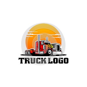 Trucking company logo template