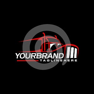 Trucking logo design branding photo
