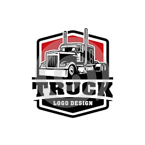 Trucking logo. Premium vector logo design isolated. Ready made logo concept photo