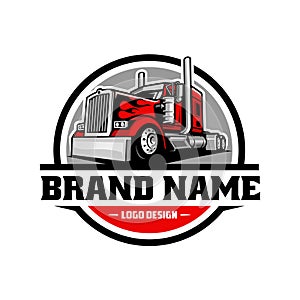 Trucking logo. Premium vector logo design isolated. Ready made logo concept