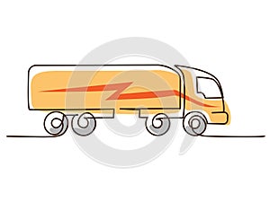 Trucking semi truck. Vehicle Icons European Truck Semitrailer.