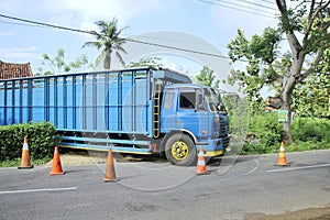 Trucks Blocking The Road