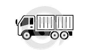 Trucks & construction vehicles  illustration / container truck