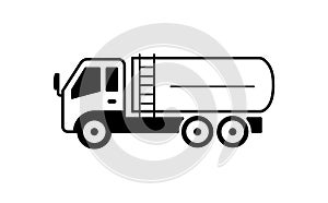 Trucks & construction vehicles  illustration / tanker truck