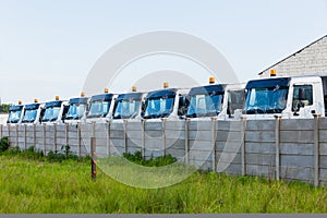 Trucks Construction Vehicles Yard
