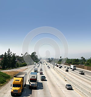 Trucks on Highway