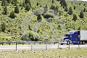 Trucks on interstate.