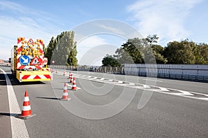 Hazards at roadworks
