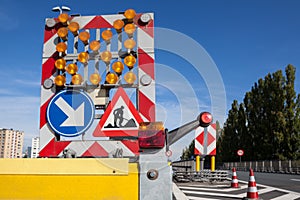 Hazards at roadworks