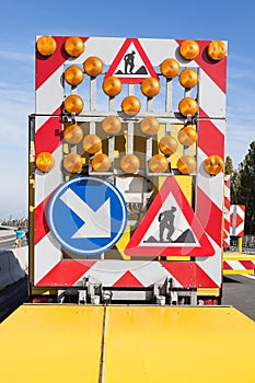 Hazards at roadworks