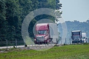 Trucks On A Tennessee Interstate