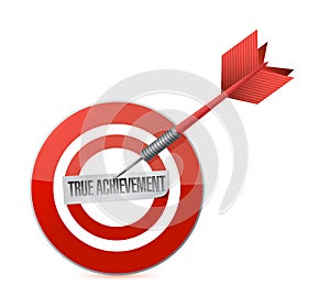 True achievement target dart illustration