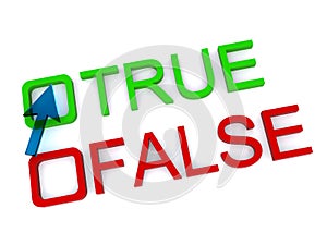 True and false photo