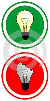 True and false bulbs