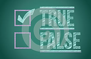 True and false check box