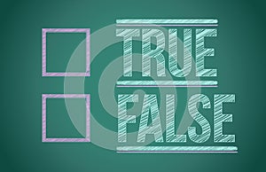 True or false with checkboxes