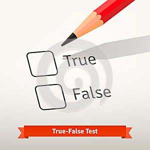 True false test or survey