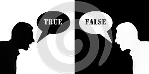 True and false photo