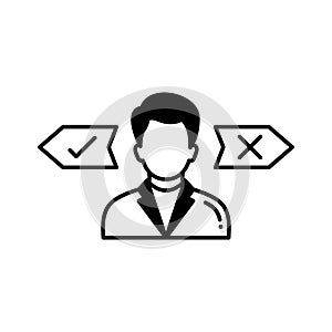 True false Vector Icon which can easily modify or edit