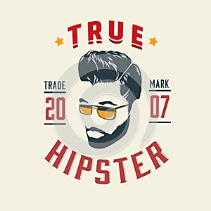 True Hipster Vintage Label