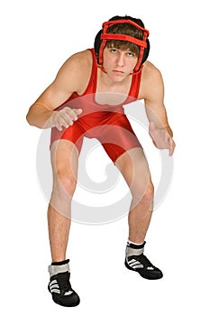 True isolated high school wrestler.