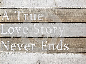 A true love story never ends