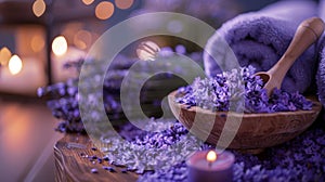 A true sensory experience where the soft touch of the lavender petals and the calming scent transport you to a state of