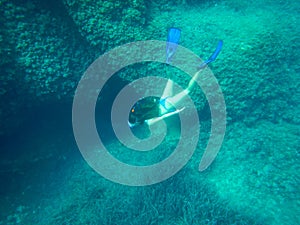 True underwater exploration in apnea
