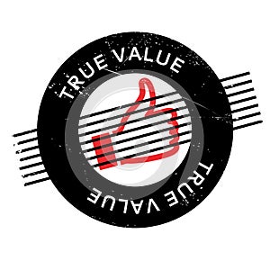 True Value rubber stamp