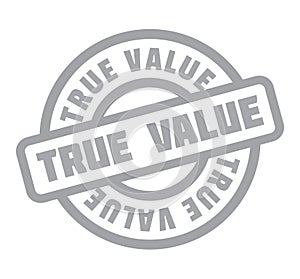 True Value rubber stamp