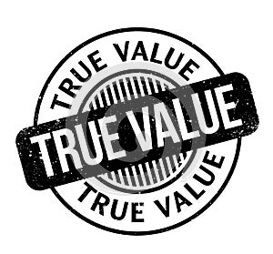 True Value rubber stamp