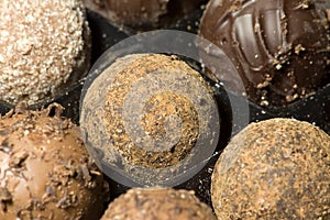 Truffle candy closeup