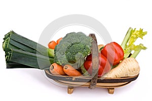 Trug of Christmas Vegetables