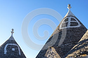 Trulli of Alberobello. View of Trulli houses .The traditional Trulli houses in Alberobello city, Puglia, Italy - Immagine photo