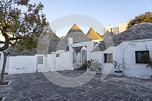 Trulli of Alberobello. View of Trulli houses .The traditional Trulli houses in Alberobello city, Puglia, Italy - Immagine photo