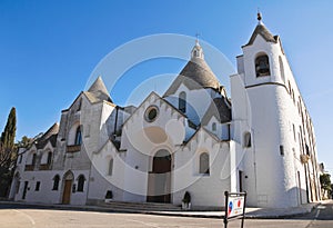 Trullo Church of Alberobello. Puglia. Italy.