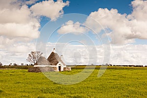 Trullo house perfect green field