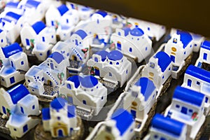 Trullo houses as souvenirs from Alberobello village