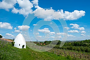 Trullo or round house in Flonheim, Rheinhessen, Rheinland Pfalz, Germany photo