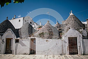 Trullo trulli old wtite city in Italy photo