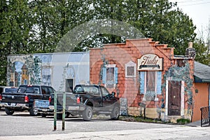 Truly Scrumptious Mural on Building, Minocqua, WI